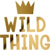 Decal Stickers of Wild Thing (Metallic Gold) (Set of 2)
