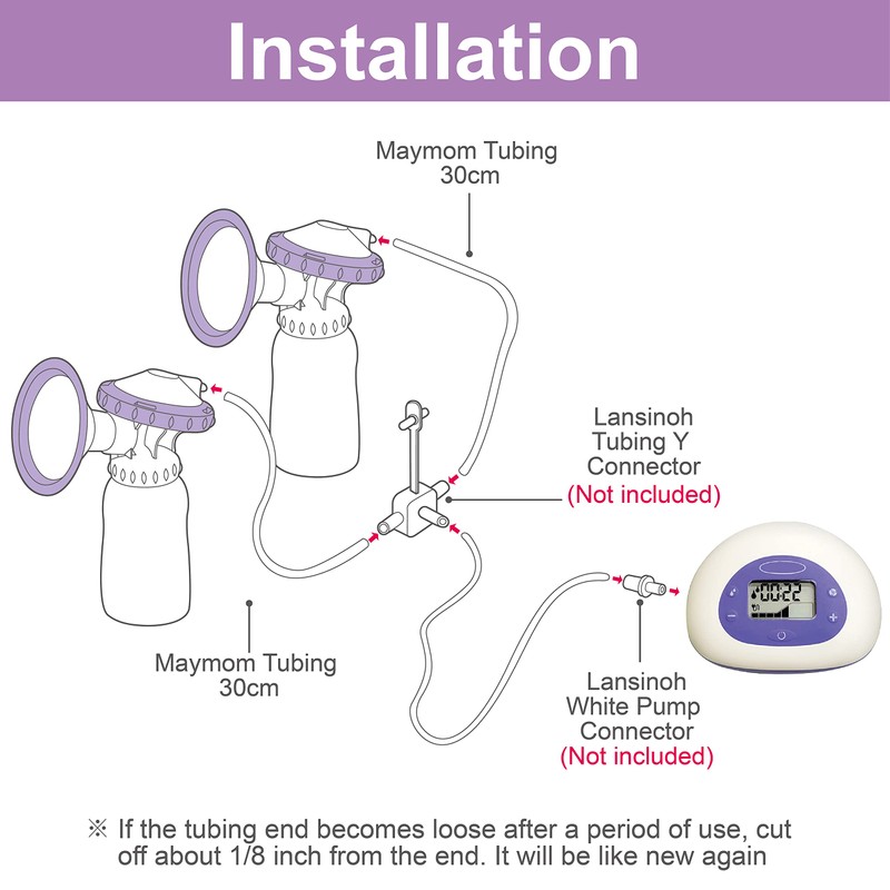 Maymom Tubing para Lansinoh Breastpump, Signature Pro o Affinity Pro
