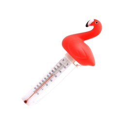 AIXXCUVQ Innovative Pool Thermometer with Flamingo Outdoor and Indoor Hot Tubs ABS Floating Pool Thermometer Bathtub Thermometer, 1