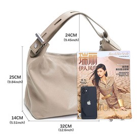 zency 6 Colors Fashion 100% Real Genuine Leather Women Shoulder Bag Handbag Lady Casual Tote
