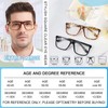 MARE AZZURO Oversized Bifocal Reading Glasses +1.25 Men Blue Light