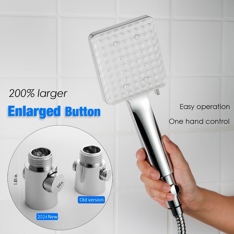 Shower Head Water Shut Off Valve - Pair Pack -