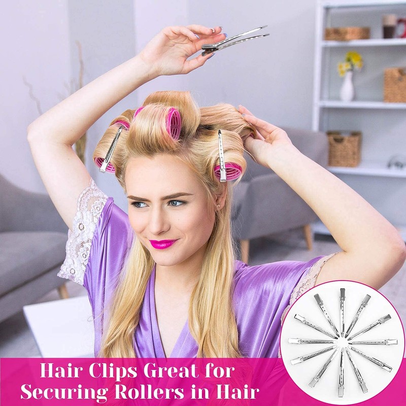 Hair Curlers Rollers, Cludoo 36Pcs Jumbo Big Hair Roller Sets