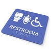 ADA CENTRAL SIGNS - 8" X8" Gender Neutral Restroom Sign