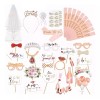 KT 38pc Despedida Soltera Liston Banda Bride Diadema Accesorios
