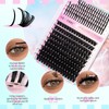 GEMERRY Eyelash Extensions Spikes DIY Cluster Eyelashes D Curl Individual