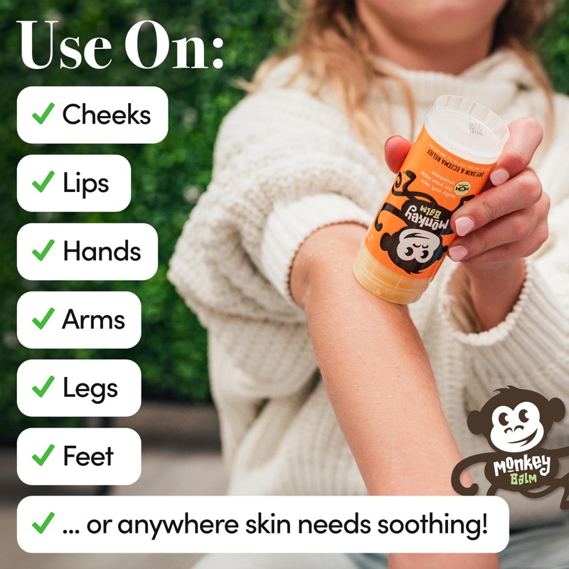 Monkey Balm All Natural Skin Care for Kids, Babies, Adults