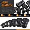 Rustark 100Pcs M5 Rivet Nuts Carbon Steel Black Zinc Plated
