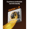 Wall Heater, Space Heater for Bedroom, 1500W PTC Fast Heating