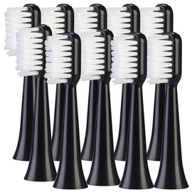 newgen medicals Zubehör zu Reisezahnbürste: 10er-Set Aufsteckbürsten für Akku-Schallzahnbürste SZB-300, hart (Zahnbürste)
