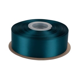 【JOKOVIKI】Teal Satin Ribbon 38mm Wide Double Face Quality Satin - For Gift Wrapping, Wedding, Invitations, Crafts, Apparel, Headband - 45 Meters/Roll