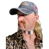 Rubber Johnnies EXOTIC BASEBALL CAP with blond hair attached, Tiger
