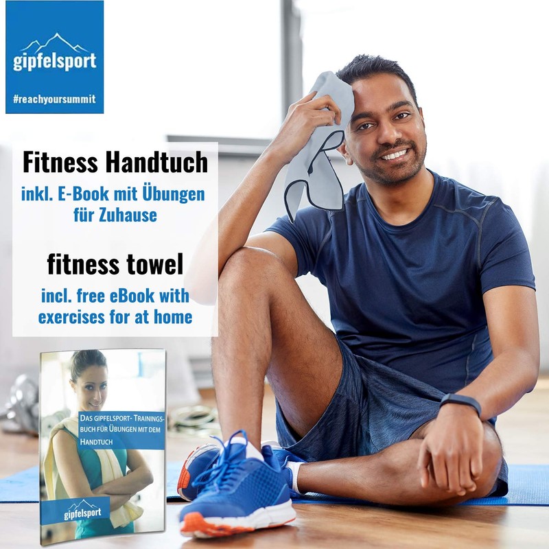 Microfibre Towel Set - for Sauna, Fitness, Sports, Beach Towel,