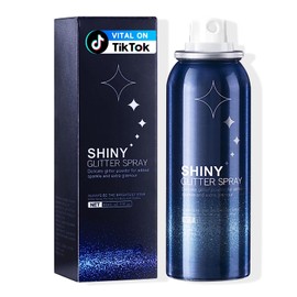 HANYWIL Body Glitter, Glitter Spray for Hair and Body, Spray, Hairspray Clothes, Long-Lasting Shimmer Suitable Stage, Festival Rave Makeup Prom 2.11 Fl Oz