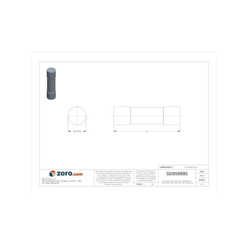 BUSSMANN FUSES NON-40 250V K5 One-Time 40 Amp Low-Voltage Cartridge