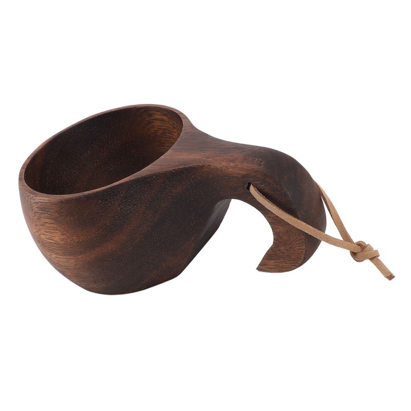 220ml Wooden Coffee Cup Comfortable Grip Handmade Eco Friendly Hot