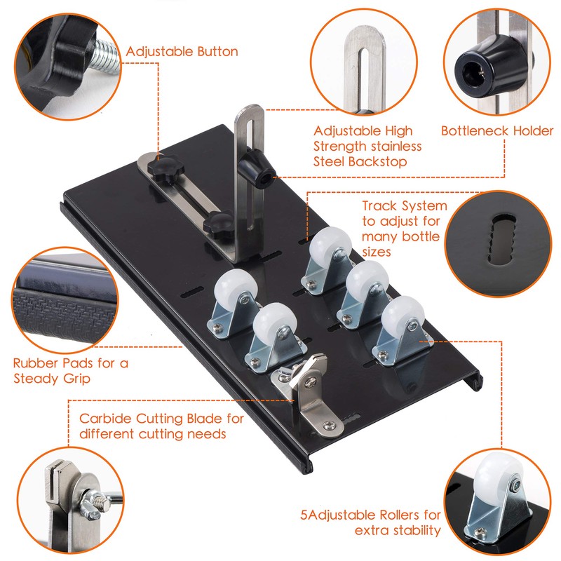 IMT Professional Bottle Cutter, Glass Cutter Wine Bottle Cutting Tool
