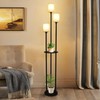 TREATLIFE HOME Stylish Floor Lamp with Shelves for Cozy Living