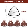 2 Pieces Sanding Plate Triangle, Triangle Sanding Disc 93mm, Fine