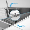 Art3d 50-Pack Hold-Down Clip for Drop Ceiling Tiles, 1.9 x