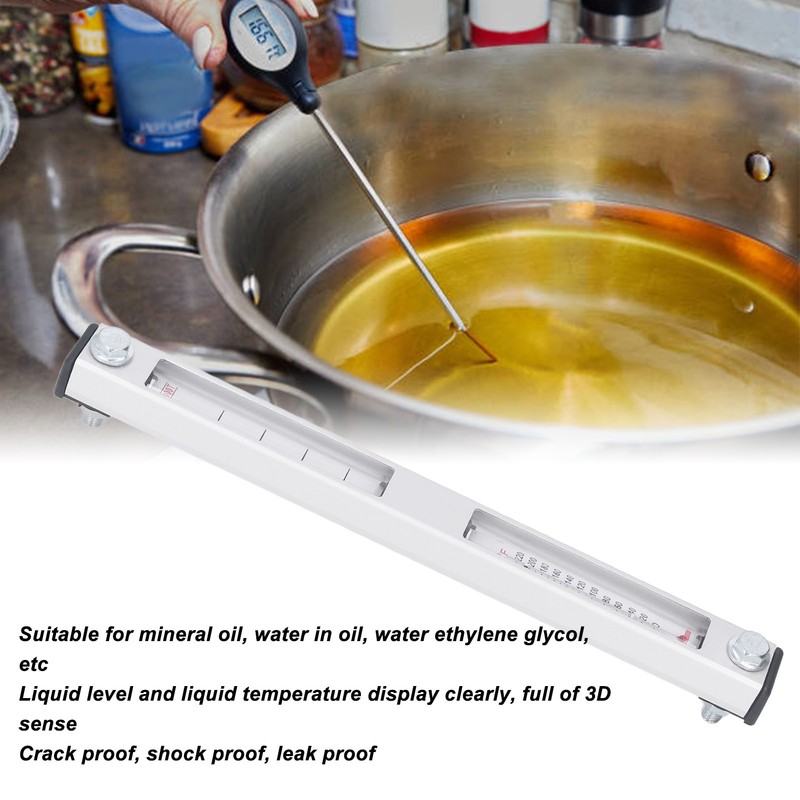 Oil Liquid Level Gauge Alloy Glass Self Sealing Clear Display