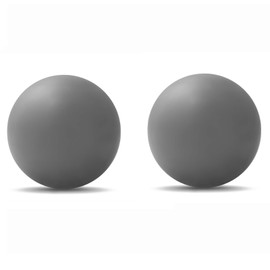 WOVTE Massage Lacrosse Ball Muscle Pain Shoulder Neck Back Leg Body Deep Tissue Trigger Point Muscle Knot Yoga Myofascial Release (Set of 2)