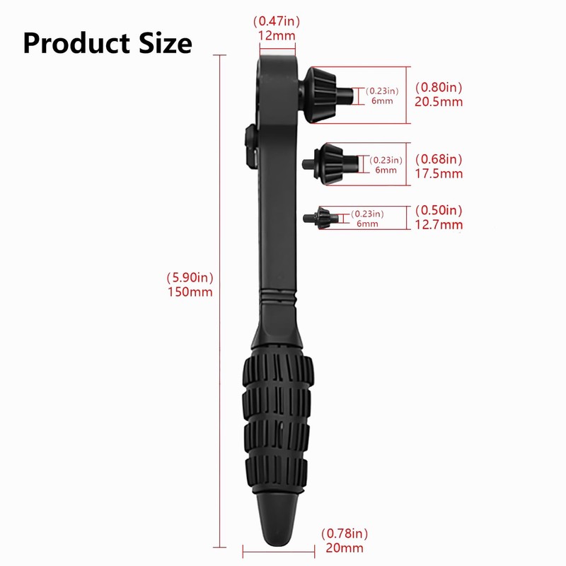 3 in 1 Drill Chuck Ratchet Spanner, Chuck Key Replacement