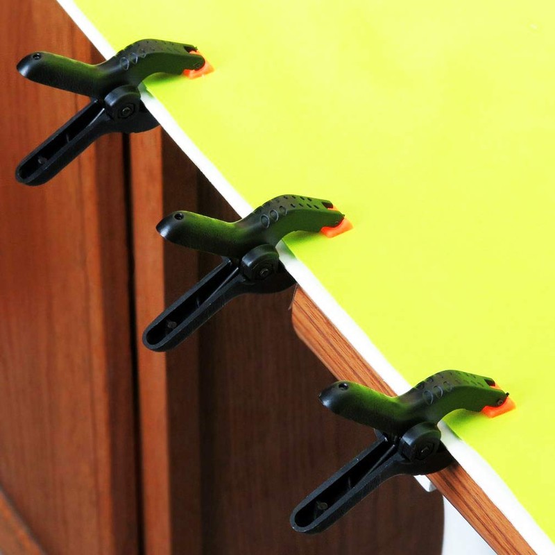 ONDY 4-Pack 6 Inch Spring Clamps, Heavy Duty Plastic Clamps