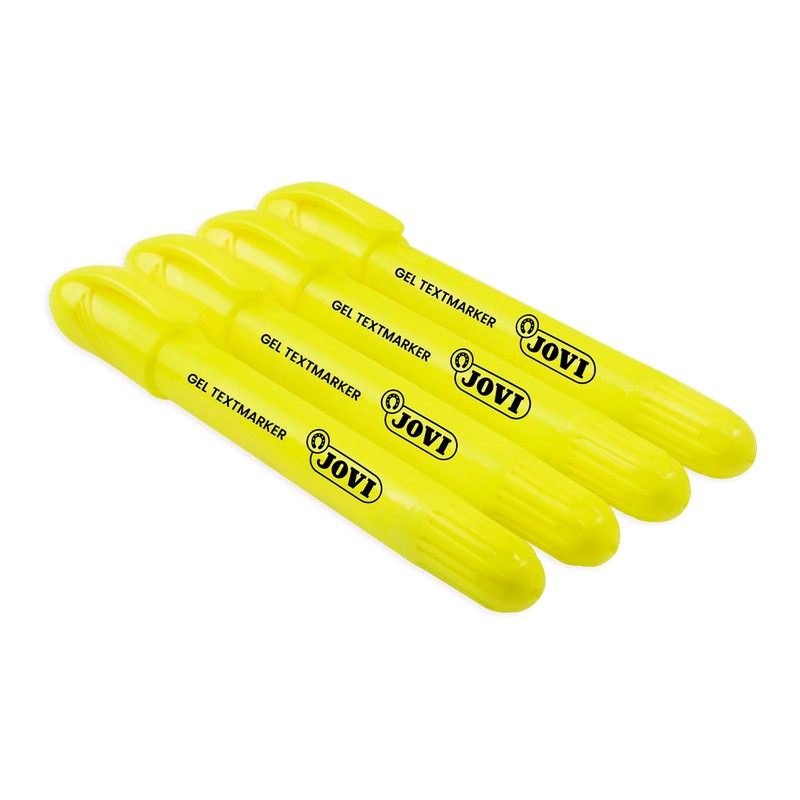 Jovi Case, 12 Markers with Gel – Yellow (1817)