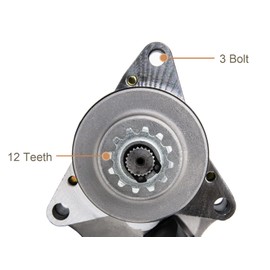 3 Bolt Starter Compatible for 125cc 110cc 100cc 90 cc 70cc 50cc Tao Tao ATV Dirt Bike Go Karts Four Wheeler Pit Bike 3 Bolt Starter Motor with Line