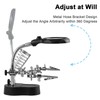 Vludiss Helping Hands Magnifying Glass Soldering Station, LED Lighted 3.5X