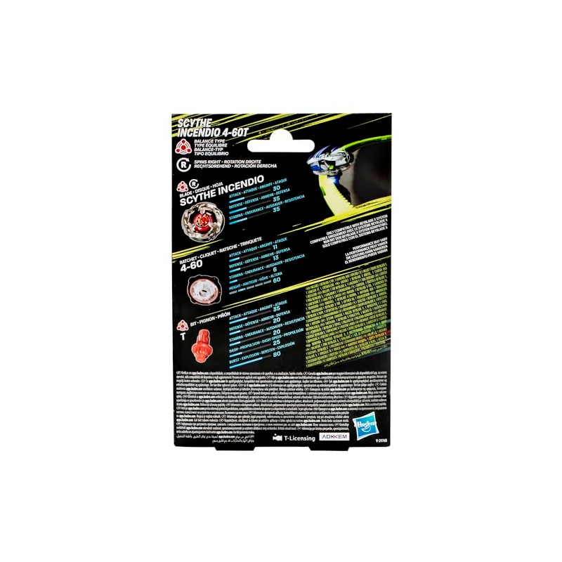 Hasbro Beyblade BBX Scythe Incendio Balance