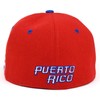 PR Fitted Two Tone Solid Caps Puerto Rico Flag Embroidered