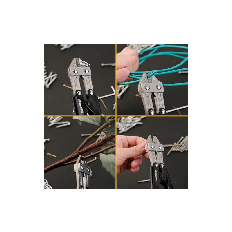 GRENPRO Wire Cutters Heavy Duty 8 Inch, Mini Bolt Cutter