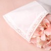 HOULIFE Women's Small White Handkerchiefs Made of Pure Cotton with