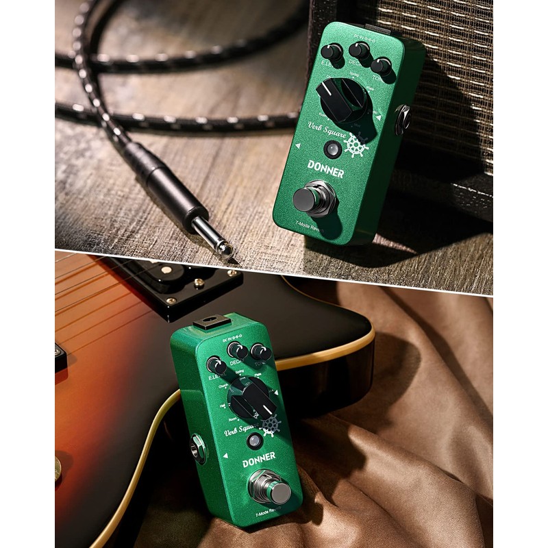 Donner Reverb Effector 7 Modes Modulation Verb Square