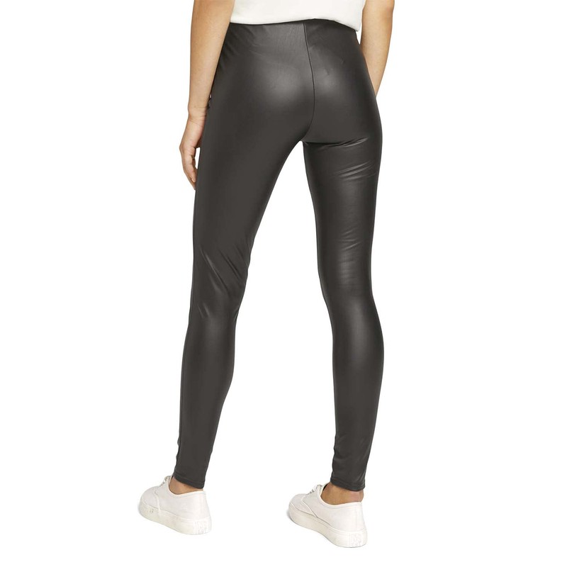 TOM TAILOR Denim Women's Fake Leather Look Leggings, 14482 -