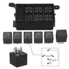 Weasch 12V Fuse Relay Box, 6 Relays and 6 ATC/ATO