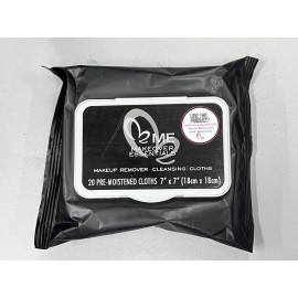 Makeover Essentials Makeup Remover Cleansing Cloths 20 Pre-Moistened 7" x 7"