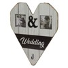 Wood Wedding Picture Frame Key Hook Wall Hanging Decoration Love