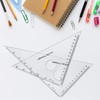 Coopay Large Triangle Ruler Set Square, 30/60 and 45/90 Degrees,