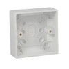 Single Wall Switch & Back Box Pattress. 1 Gang 2