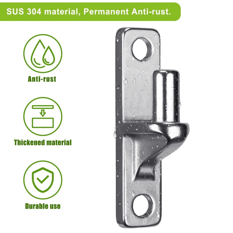 Insaga Cast Gate Hinges Heavy Duty, 304 Stainless Steel Wall