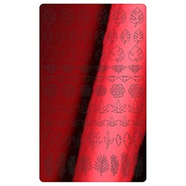 Whats Up Nails - Botanical Garden Chrome Nail Art Design Stickers (Red)