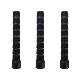 10-Pack USA Made - Premium 1/2 Inch Female x 6 Inch MIPT Male Poly Cut-Off Sprinkler Height Extender Riser Nipple Adjustable Length Adapter (Fits Most Brands Orbit, Rain Bird, Hunter, Irritrol) (10)