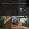 Outdoor Solar Power LED Number Sign Light House Hotel Store