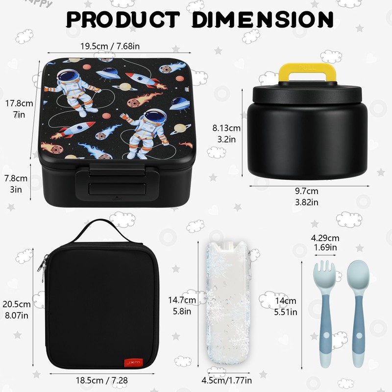 MAISON HUIS Kids Bento Lunch Box Set With 8oz Soup