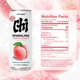 CHI FOREST White Peach Sparkling Water (11.16 oz* 24)
