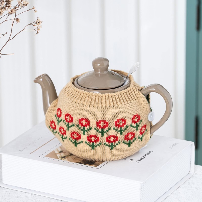 Cute Acrylic Fiber London Pottery Knitting Cozy Tea for London