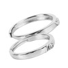 1 Pair Couple Rings Silver Men Women Finger Ring Accessory